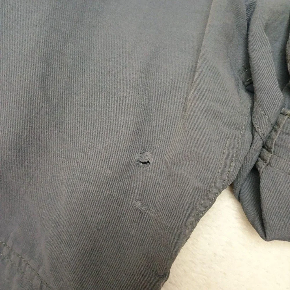 North Face Pants Mens 2XL Blue Cargo Convertible Nylon Relaxed Outdoor Hiking